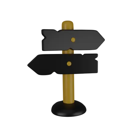 Direction Board  3D Icon