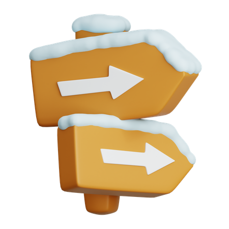 Direction Board  3D Icon