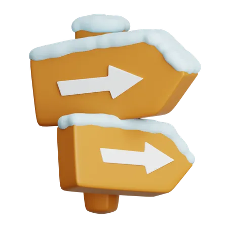 Direction Board  3D Icon