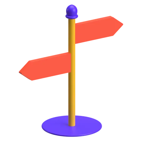 Direction Board  3D Icon