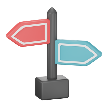 Direction Board  3D Icon