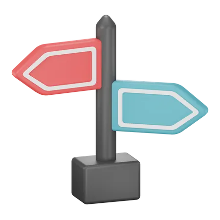 Direction Board  3D Icon