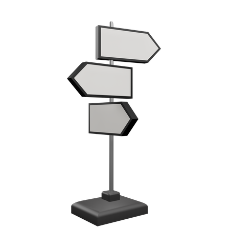 Direction Board  3D Icon