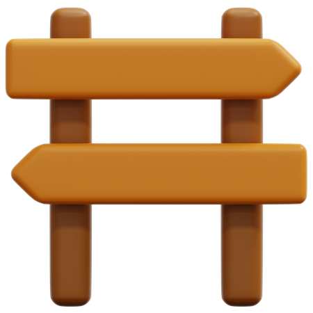 Direction Board  3D Icon