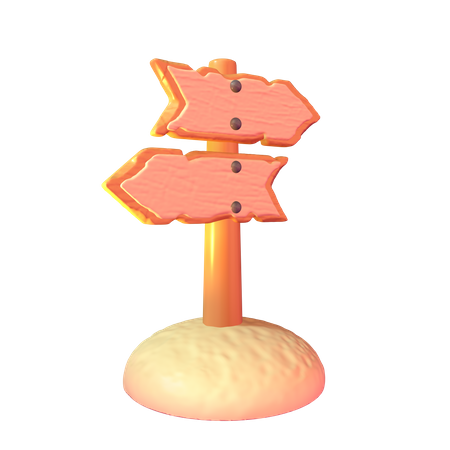 Direction Board  3D Icon