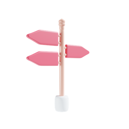 Direction Board  3D Icon