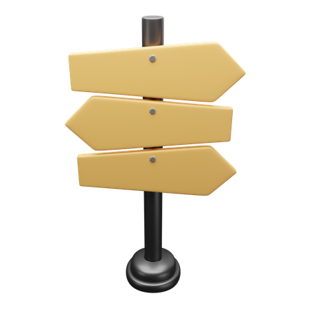 Direction Board  3D Icon