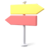 direction-board 3d logo