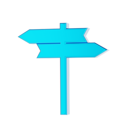 Direction board 3D Icon