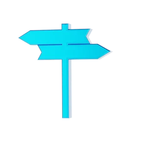Direction board 3D Icon