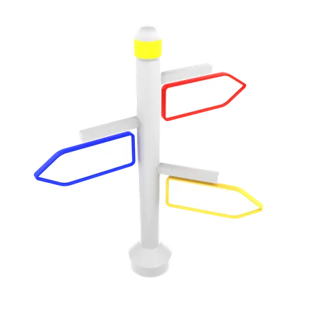 Direction boards  3D Icon