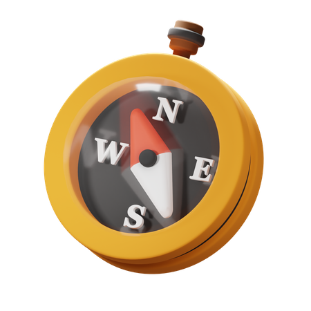 Direction Compass 3D Icon