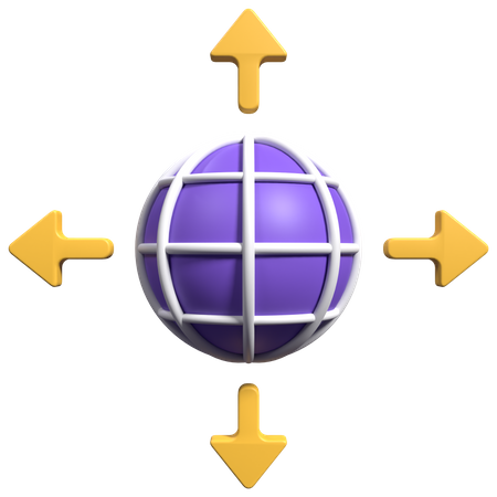 Orientation mondiale  3D Icon
