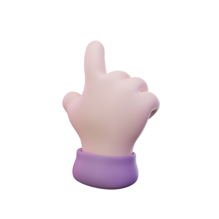 Direction Hand Gesture  3D Icon