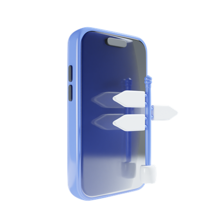 Direction mobile  3D Icon