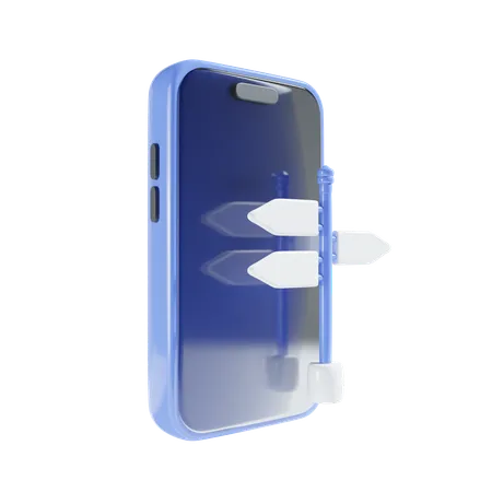 Direction mobile  3D Icon