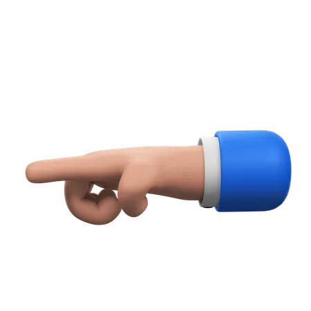 A Hand Sign Showing Direction Or Guidance 3D Icon