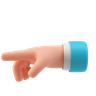 3d 3d hand gesture logo