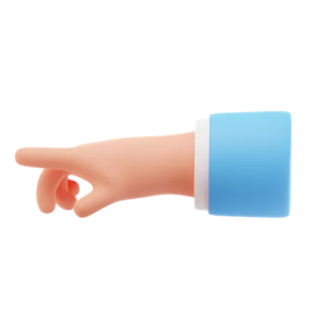 Direction showing hand gesture  3D Icon