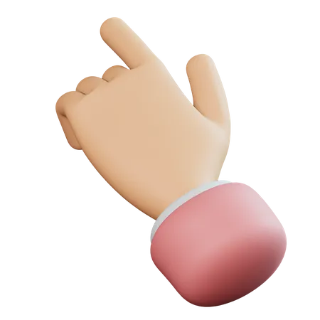 Direction Showing Hand Gesture 3D Icon