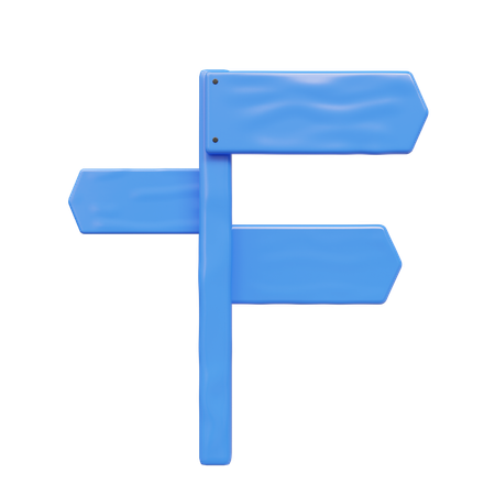 Direction Sign  3D Icon