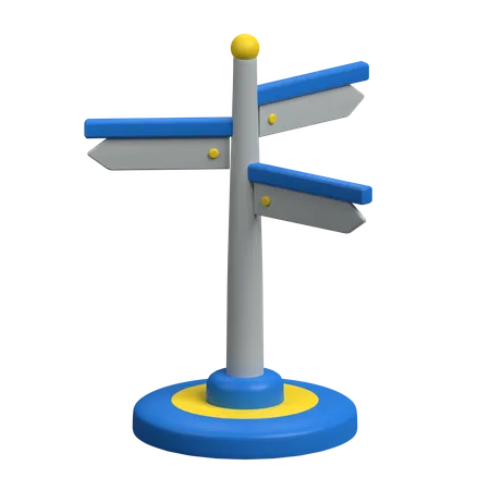 Direction Sign  3D Icon