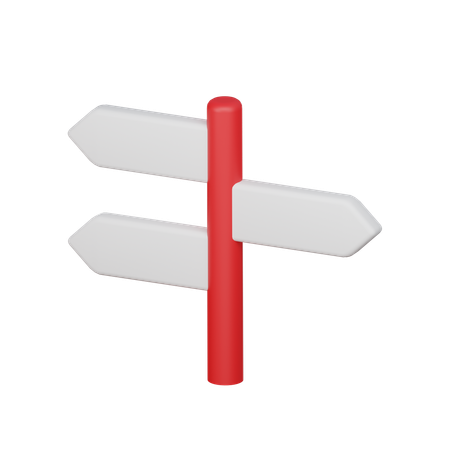 Direction Sign  3D Icon