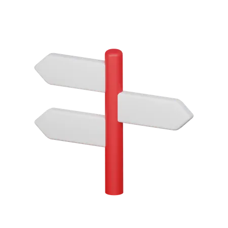 Direction Sign  3D Icon