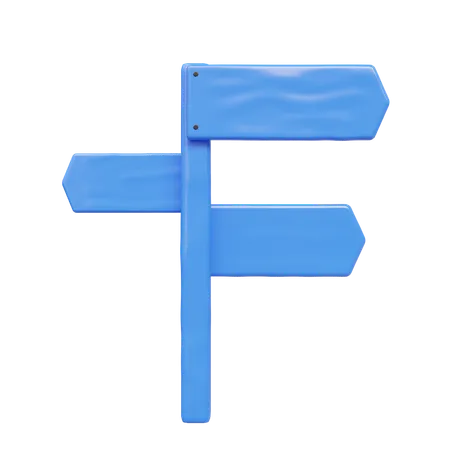 Direction Sign  3D Icon