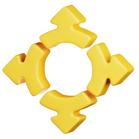 Directional Arrows  3D Icon
