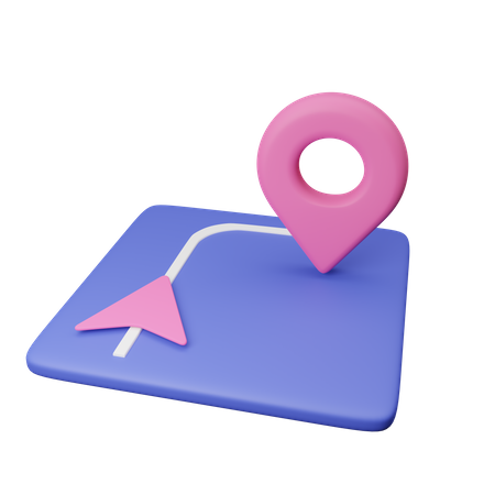 Directional Map  3D Icon