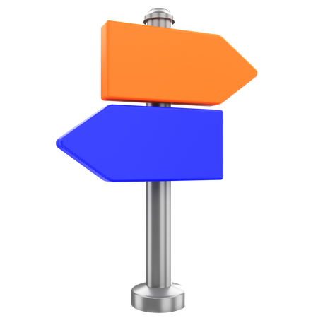 Directional Sign  3D Icon