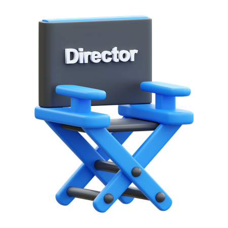 감독 의자  3D Icon