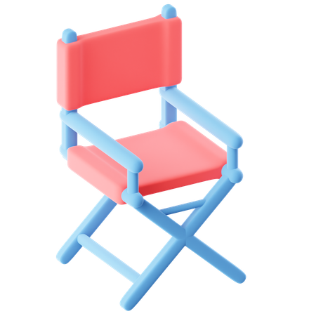감독 의자  3D Icon