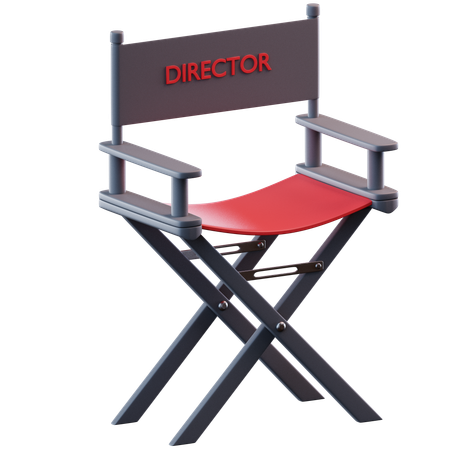 Director Chair  3D Icon