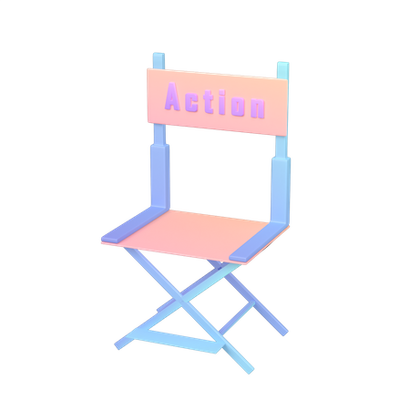 Director Chair  3D Icon