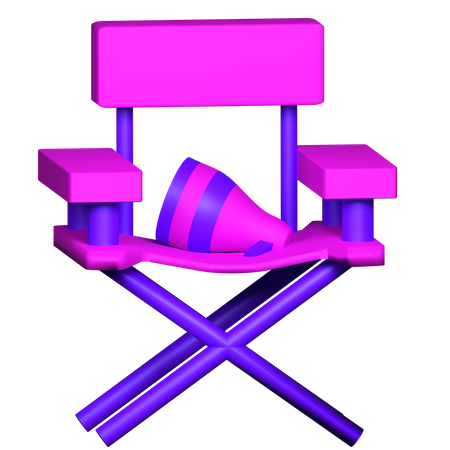 Director Chair  3D Illustration