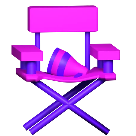 Director Chair  3D Illustration