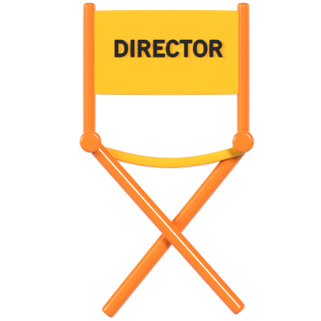 Director Chair  3D Illustration