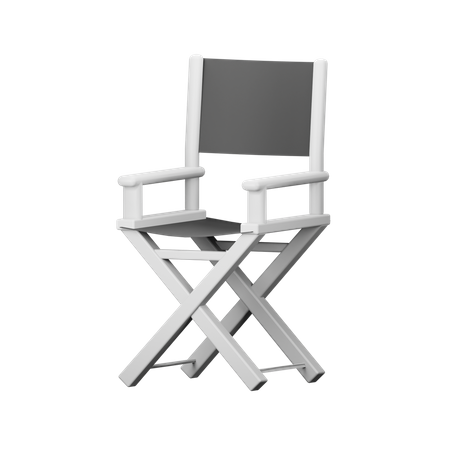 Director Chair 3D Illustration