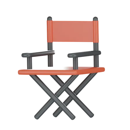 Director Chair 3 D Illustration 3D Icon