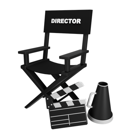 Director Set Up  3D Icon