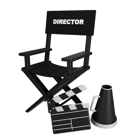 Director Set Up  3D Icon