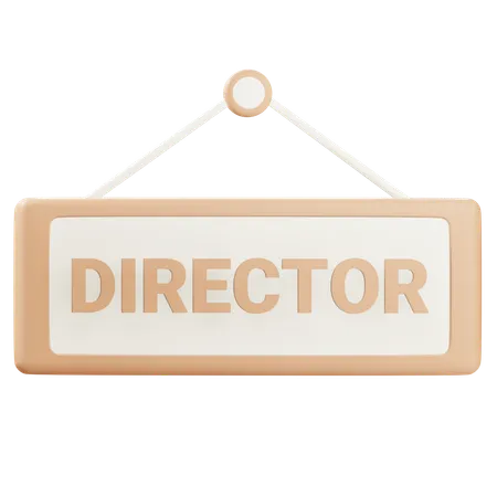 Director Sign  3D Icon