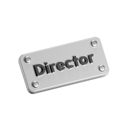 Director Sign  3D Icon