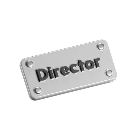 Director Sign  3D Icon