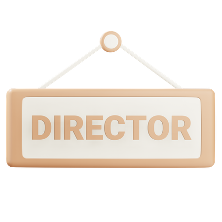 Director Sign  3D Icon