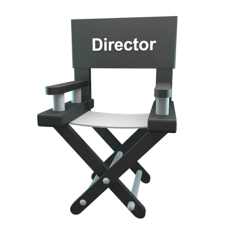 Silla directora  3D Icon