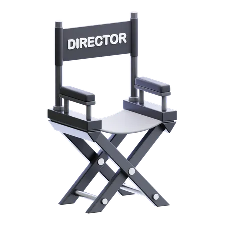 Silla directora  3D Icon