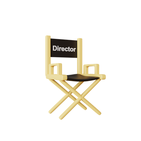 Silla directora  3D Illustration